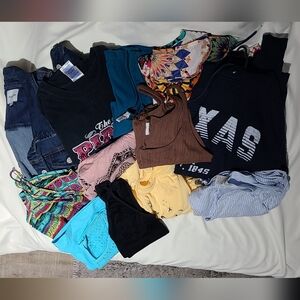 Colorful Women's Clothing Bundle 12 Items Size L